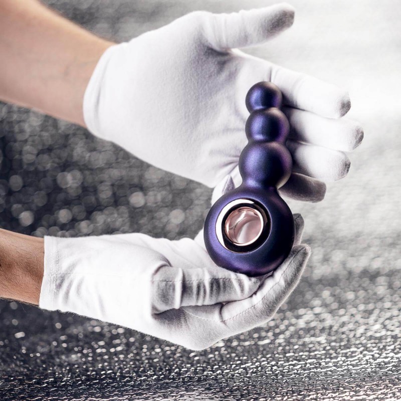 Hueman Outer Space - akkus, gyöngyös anál vibrátor (lila) 81718 termék bemutató kép