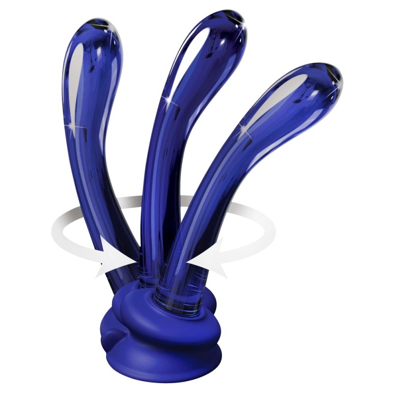 Icicles No. 89 - G+P-pont üveg dildó (kék) 47099 termék bemutató kép