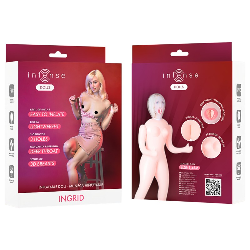 Intense Dolls Ingrid - felfújható guminő 126979 termék bemutató kép