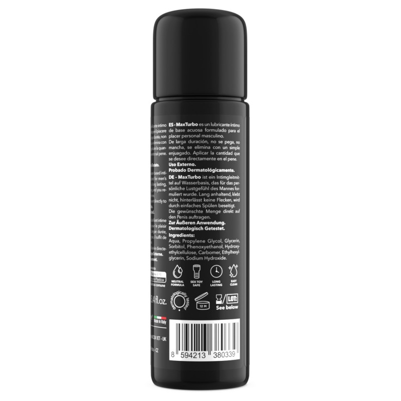 Intimateline MaxTurbo - vízbázisú síkosító férfiaknak (100ml) 148440 termék bemutató kép
