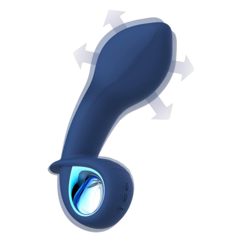 INTOYOU Palha - akkus, felfújható vibrátor (kék) 93566 termék bemutató kép