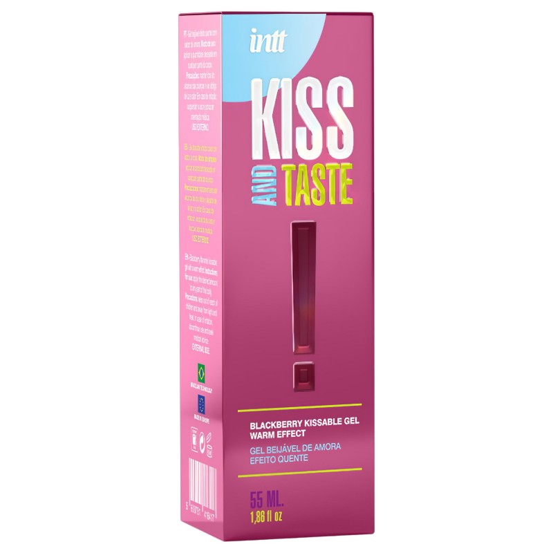 Intt Kiss and Taste - melegítő hatású síkosító gél - szeder (55ml) 124442 termék bemutató kép