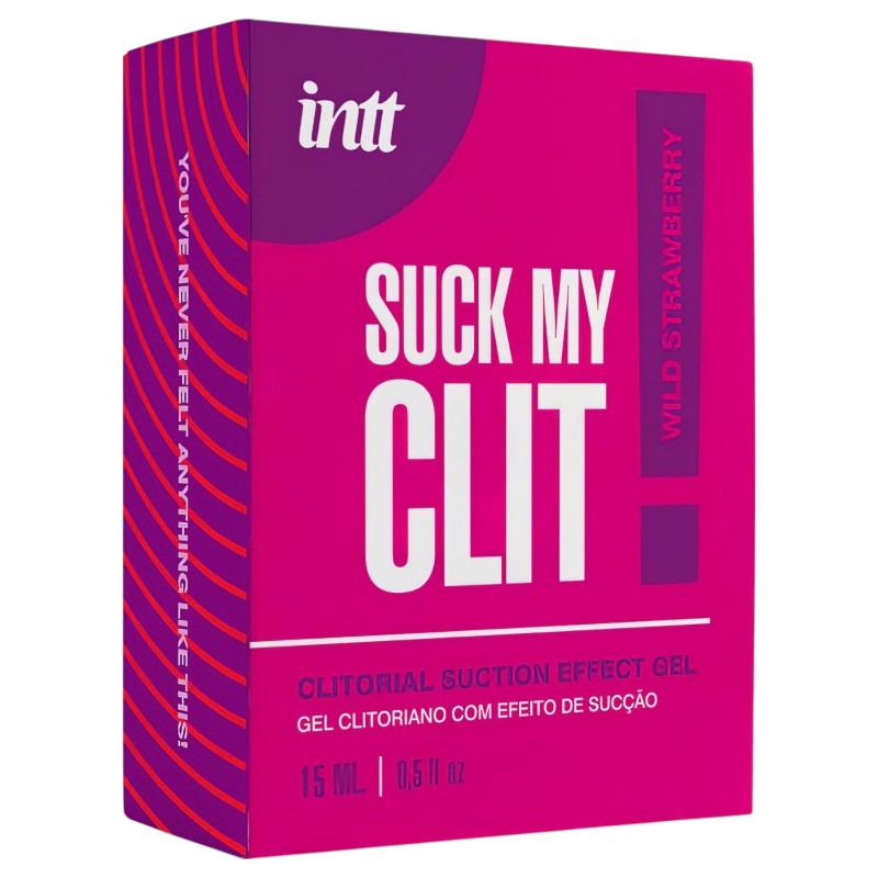 Intt Suck My Clit - klitorisz stimuláló gél nőknek - eper (15 ml) 135372 termék bemutató kép