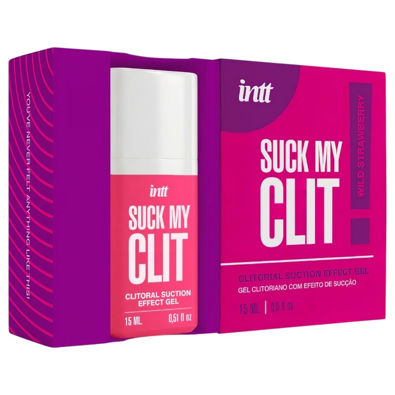 Intt Suck My Clit - klitorisz stimuláló gél nőknek - eper (15 ml) 135375 termék bemutató kép