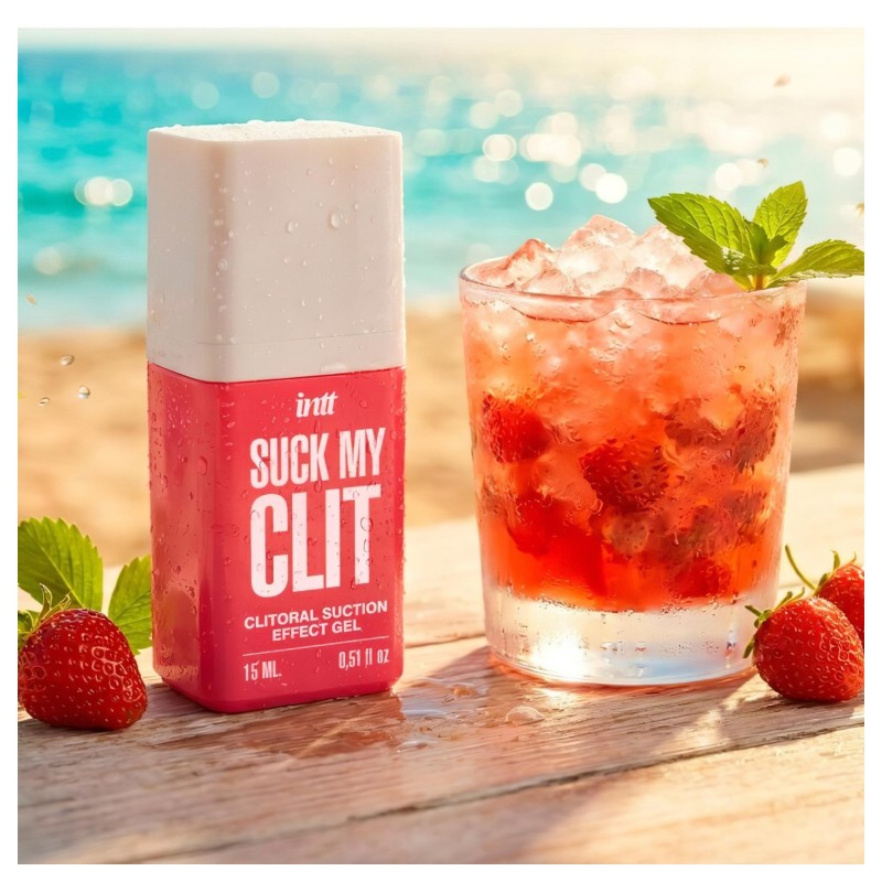 Intt Suck My Clit - klitorisz stimuláló gél nőknek - eper (15 ml) 128870 termék bemutató kép