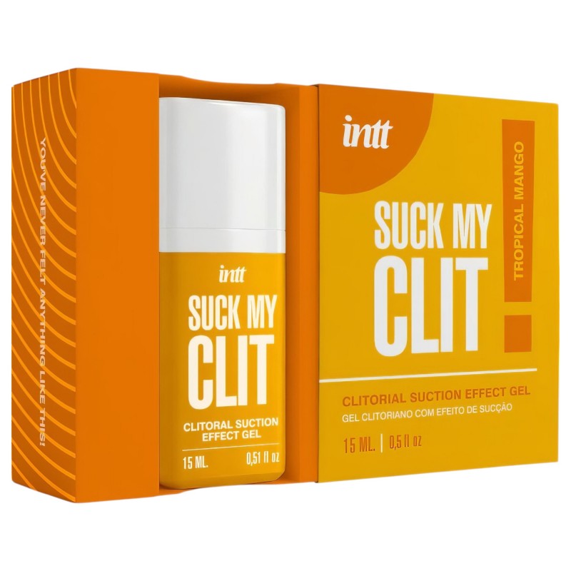 Intt Suck My Clit - klitorisz stimuláló gél nőknek - mangó (15 ml) 135368 termék bemutató kép