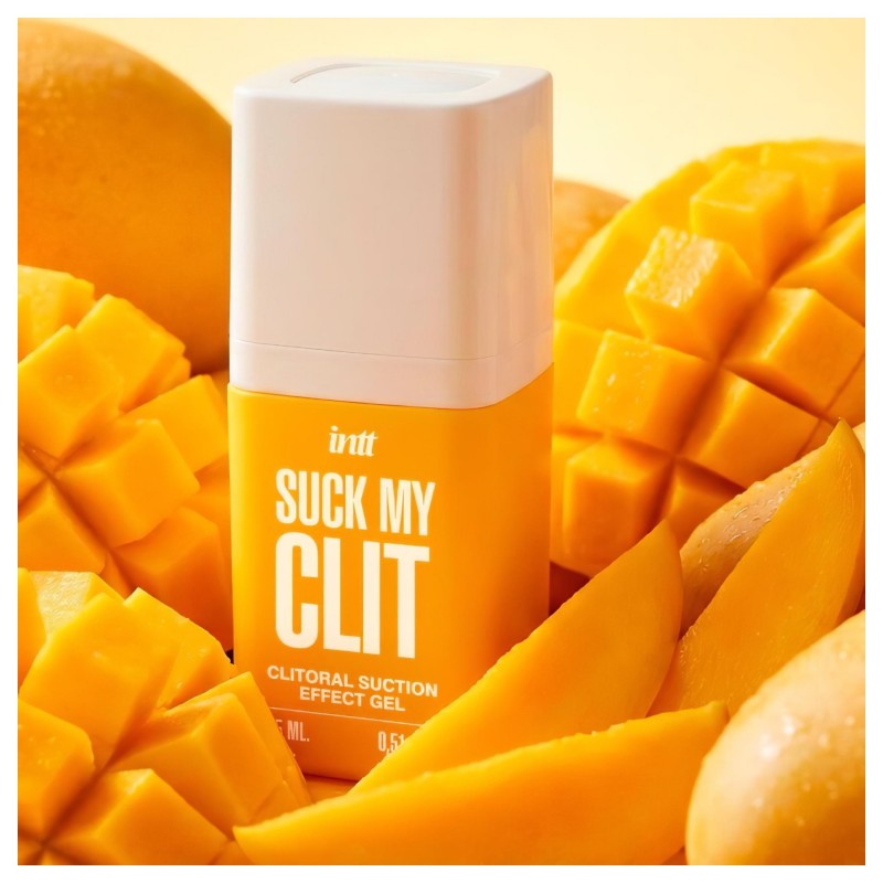 Intt Suck My Clit - klitorisz stimuláló gél nőknek - mangó (15 ml) 128863 termék bemutató kép