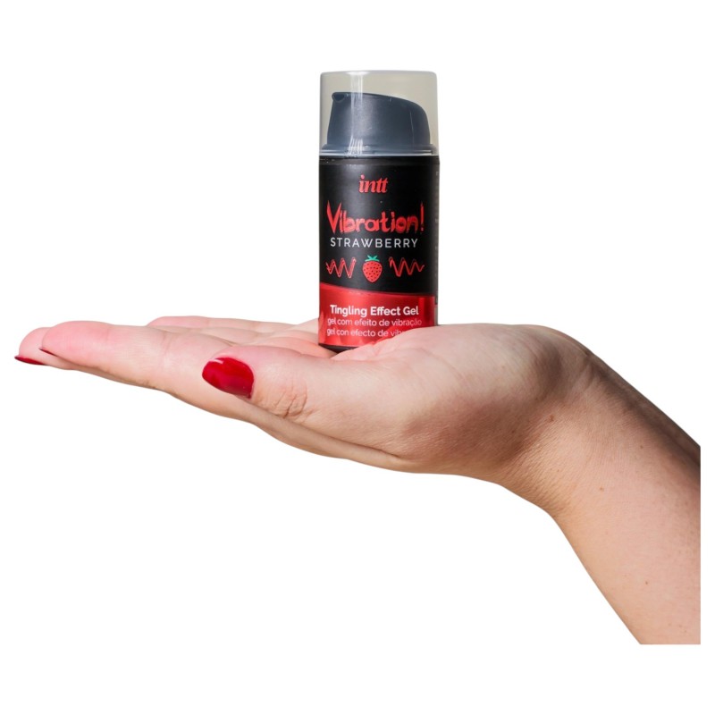 Intt Vibration! - folyékony vibrátor - eper (15 ml) 133287 termék bemutató kép