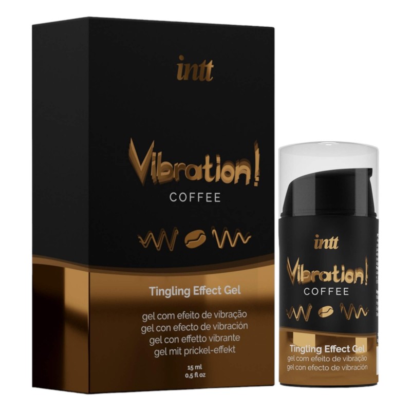 Intt Vibration! - folyékony vibrátor - kávé (15ml) 92419 termék bemutató kép