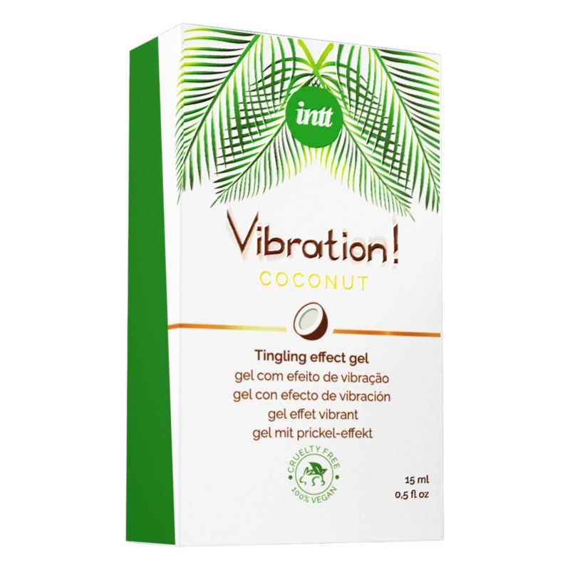 Intt Vibration! - folyékony vibrátor - kókusz (15ml) 92417 termék bemutató kép