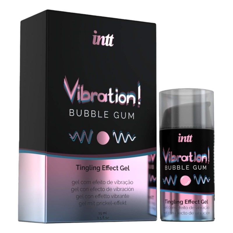 Intt Vibration! - folyékony vibrátor - rágógumi (15ml) 92428 termék bemutató kép