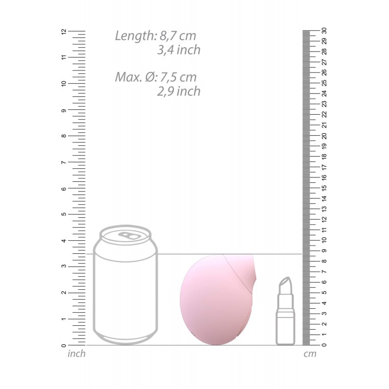 Irresistible Seductive - akkus, léghullámos csiklóizgató (pink) 83329 termék bemutató kép