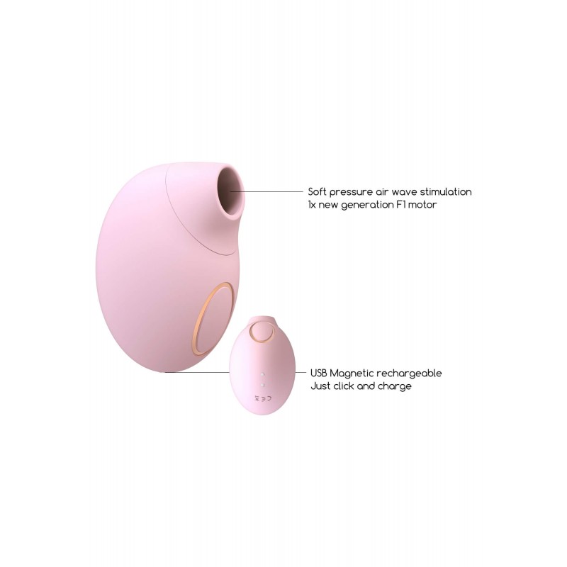 Irresistible Seductive - akkus, léghullámos csiklóizgató (pink) 55880 termék bemutató kép