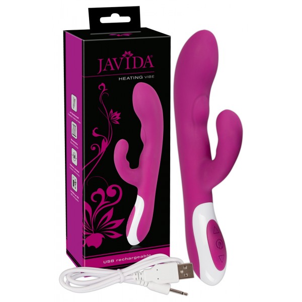 Javida - melegítő csiklóizgató vibrátor (pink)