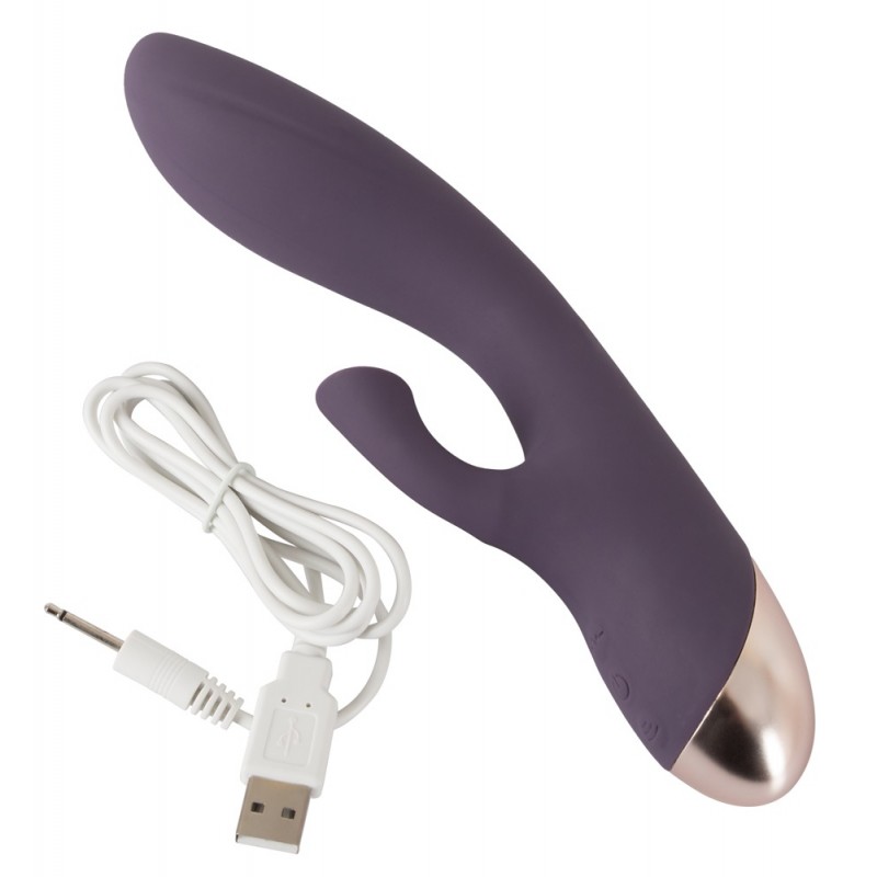 Javida - vízálló, vibrátor csiklószívóval (lila) 44387 termék bemutató kép