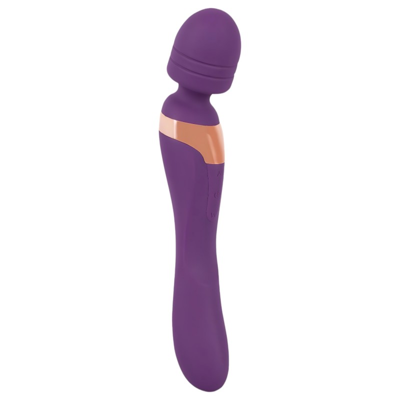 Javida Double - masszírozó wand vibrátor (lila) 162563 termék bemutató kép
