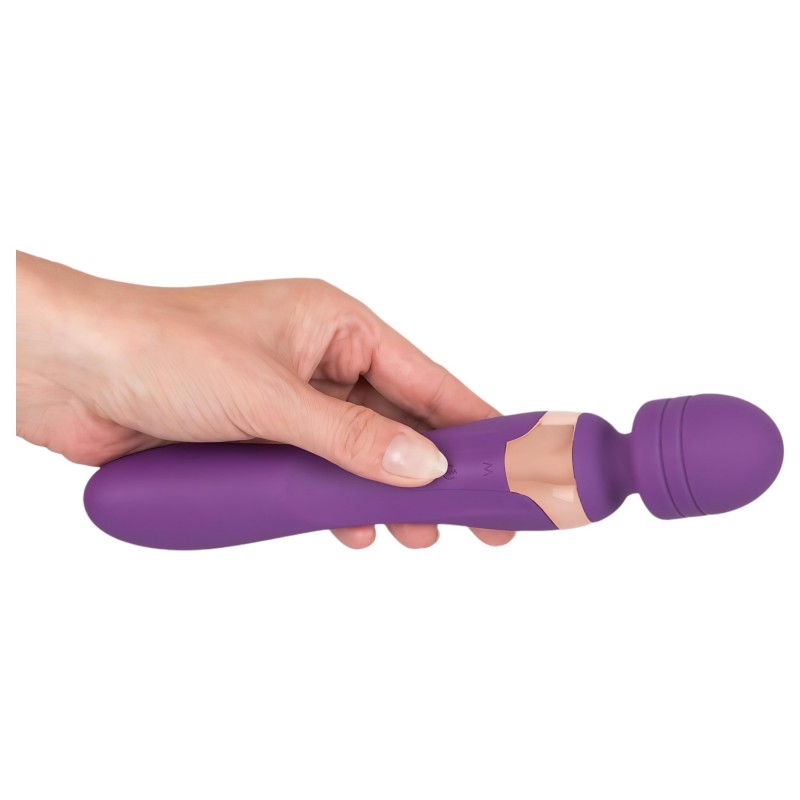 Javida Double - masszírozó wand vibrátor (lila) 162566 termék bemutató kép