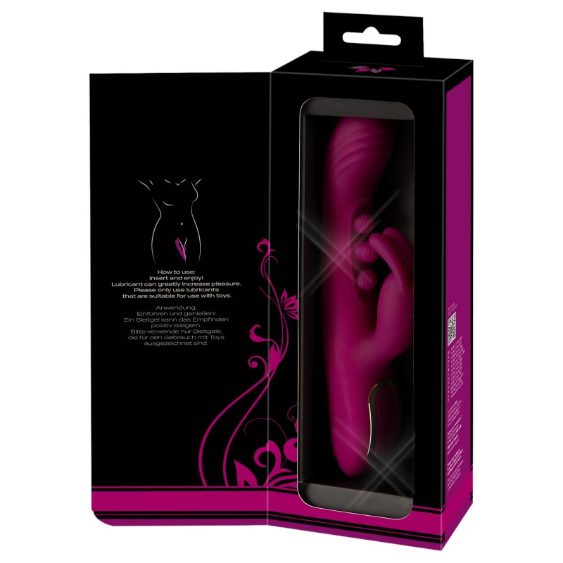 Javida - golyós, csiklókaros vibrátor (lila) 125554 termék bemutató kép