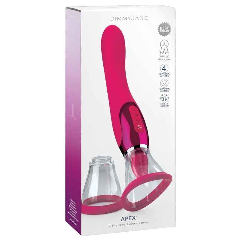 JimmyJane Apex - nyelves 2in1 vibrátor (pink) 104951 termék bemutató kép