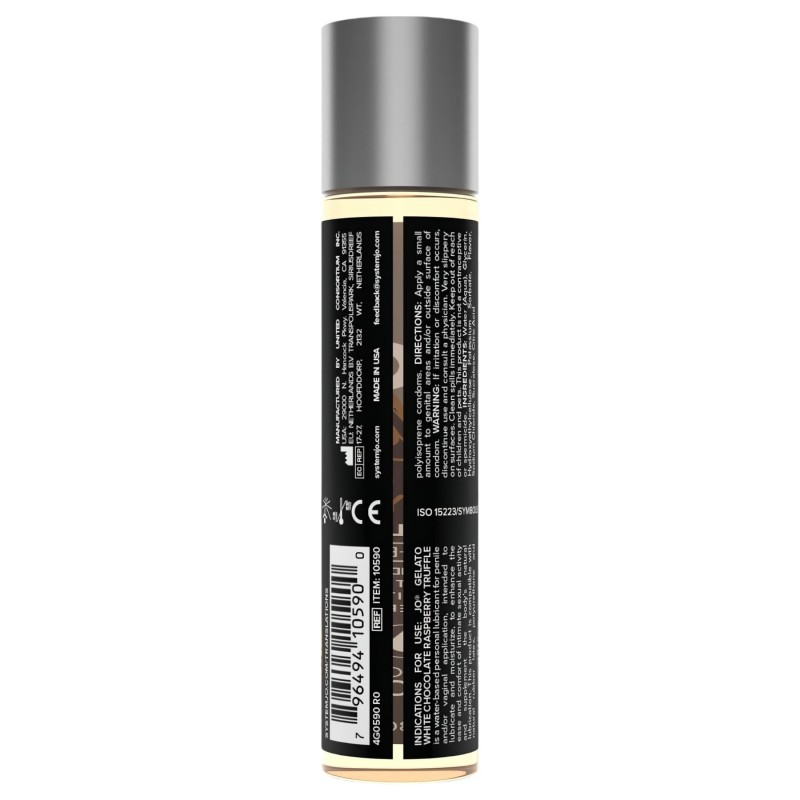 System JO - Gelato fehér csoki trüffel - ehető síkosító (30 ml) 102020 termék bemutató kép