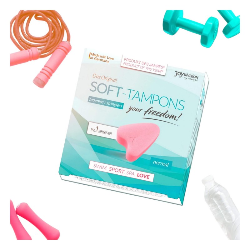 JoyDivision Soft-Tampons - zsinór nélküli puha tampon (3 db) 132414 termék bemutató kép