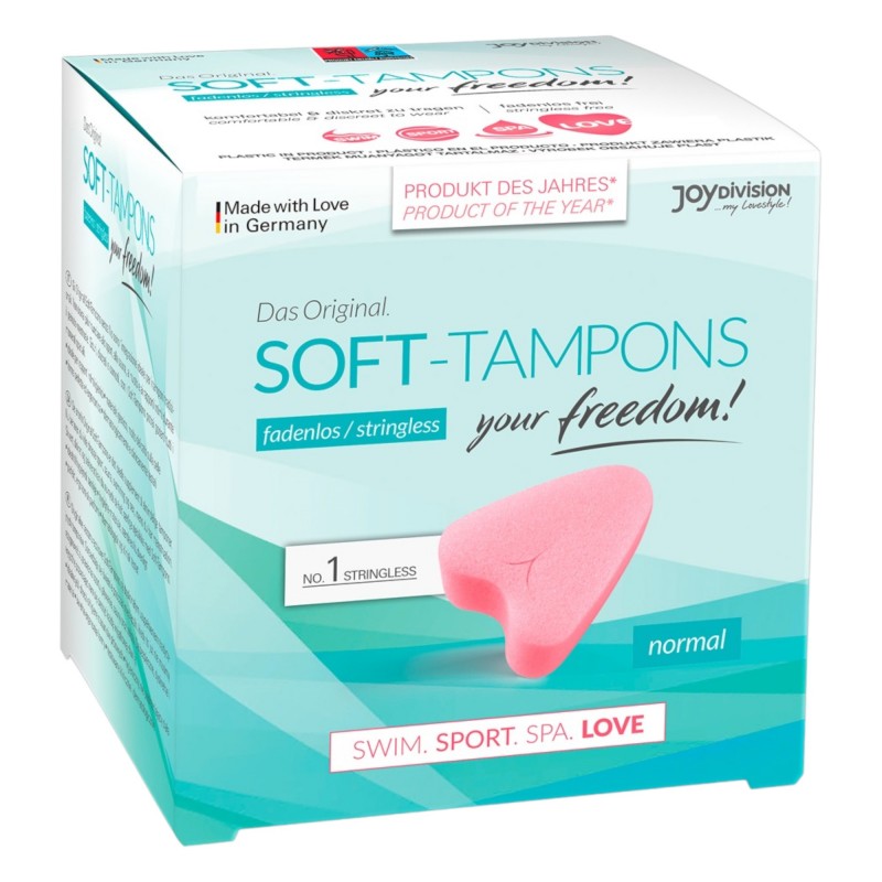 JoyDivision Soft-Tampons - zsinór nélküli puha tampon (3 db) 89467 termék bemutató kép