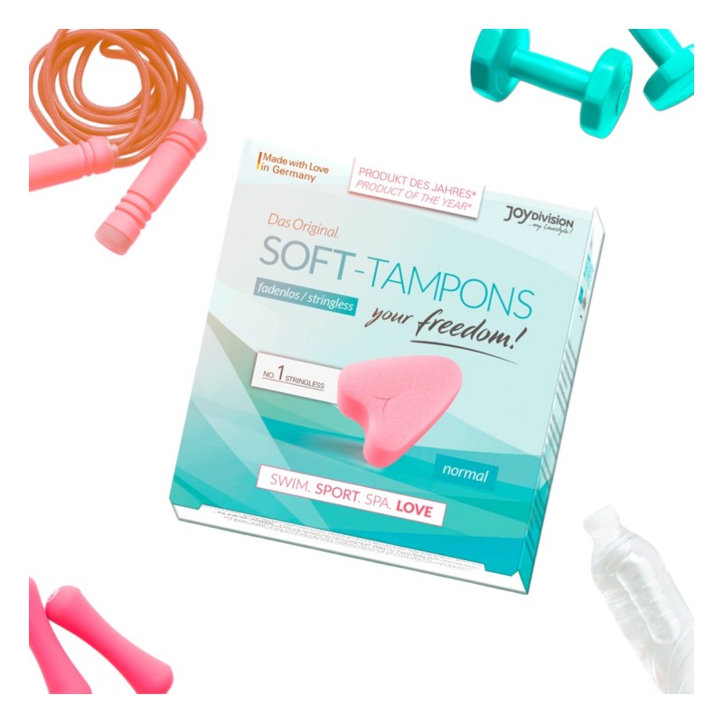 JoyDivision Soft-Tampons - zsinór nélküli puha tampon (3 db) 89471 termék bemutató kép