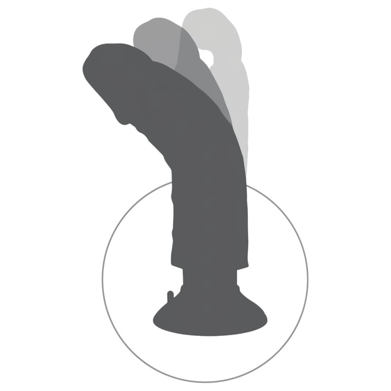 King Cock 7 tapadókorongos vibrátor (18 cm, testszínű) 144248 termék bemutató kép