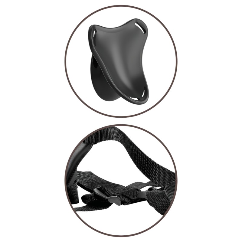 King Cock Elite Beginner's - felcsatolható alsó (fekete) 112145 termék bemutató kép