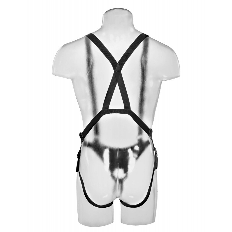 King Cock Strap-on 11 - üreges, felcsatolható dildó hámmal (28cm) 18952 termék bemutató kép