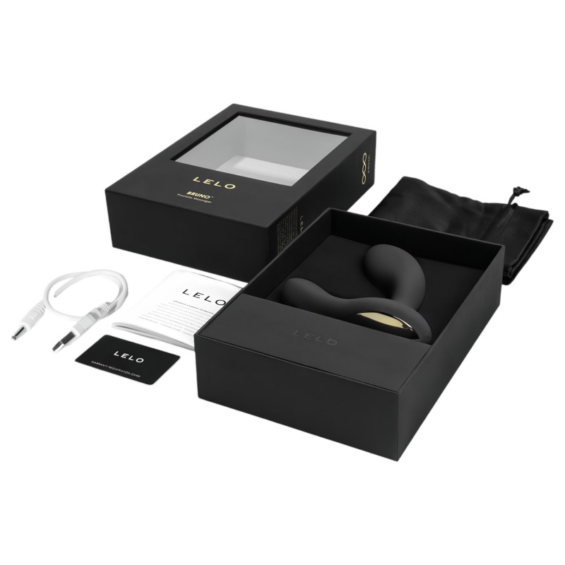 LELO Bruno - 2 motoros prosztata vibrátor (fekete) 112807 termék bemutató kép