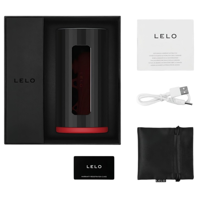 LELO F1s V2 - interaktív maszturbátor (piros) 117798 termék bemutató kép