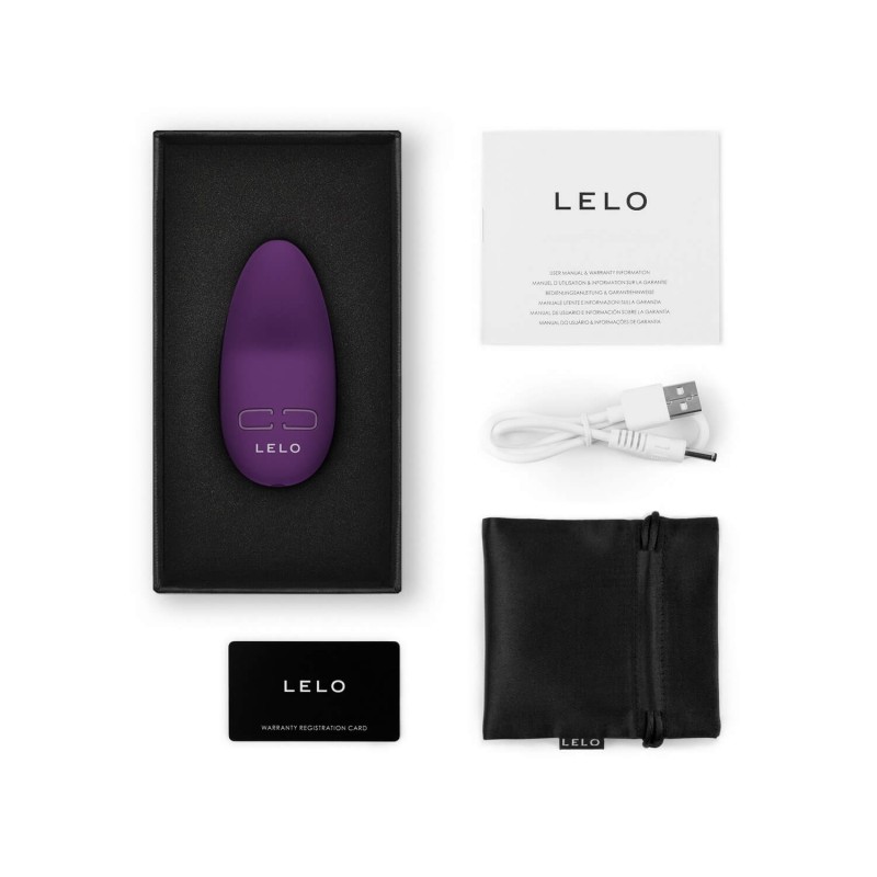 LELO Lily 3 - akkus, vízálló csikló vibrátor (sötét lila) 77129 termék bemutató kép