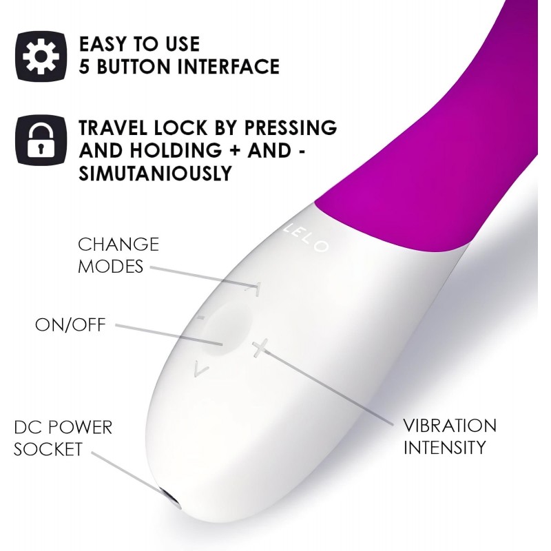 LELO Mona Wave - hullámzó mozgású, vízálló G-pont vibrátor (lila) 162229 termék bemutató kép