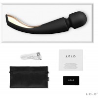 LELO Smart Wand 2 - nagy - akkus, masszírozó vibrátor (fekete) 40863 termék bemutató kép