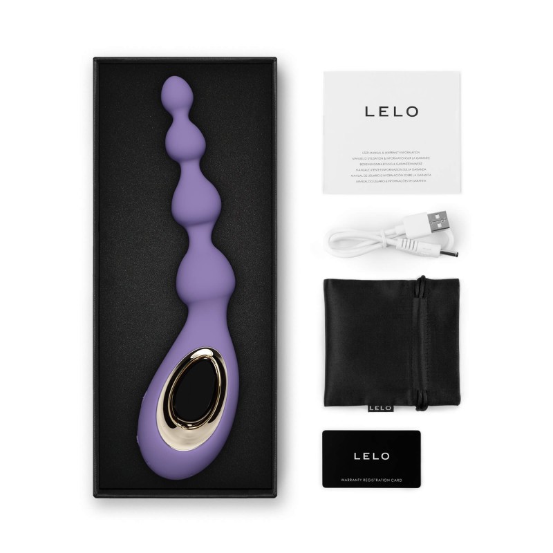 LELO Soraya Beads - akkus, vízálló anál vibrátor (lila) 82655 termék bemutató kép