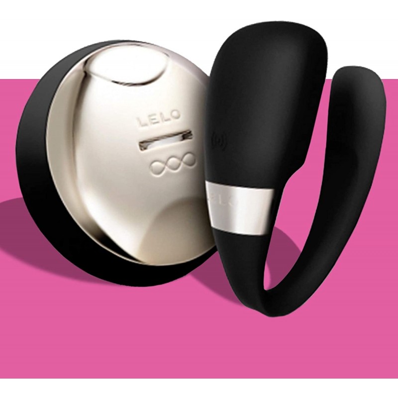 LELO Tiani 3 - szilikon párvibrátor (fekete) 40903 termék bemutató kép