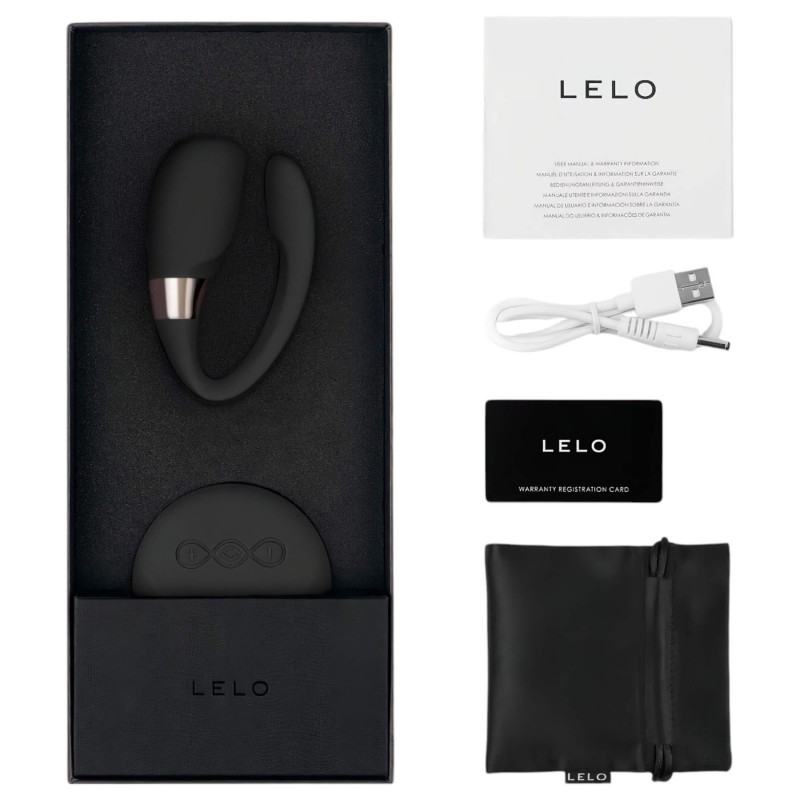 LELO Tiani 3 - szilikon párvibrátor (fekete) 164621 termék bemutató kép