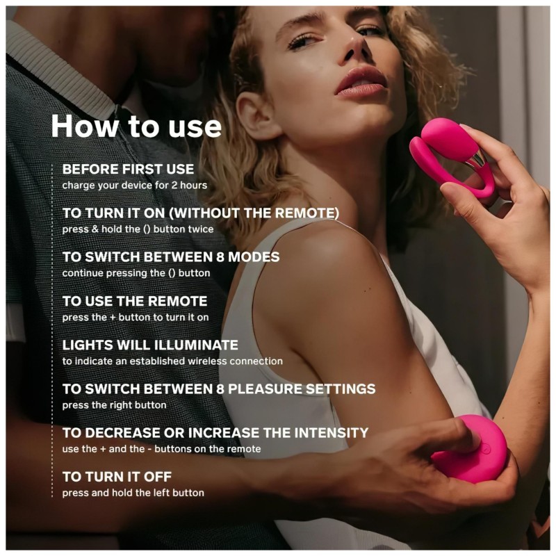 LELO Tiani 3 - szilikon párvibrátor (pink) 127569 termék bemutató kép