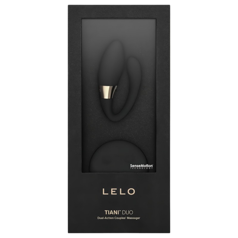 LELO Tiani Duo - akkus, szilikon párvibrátor (fekete) 169871 termék bemutató kép
