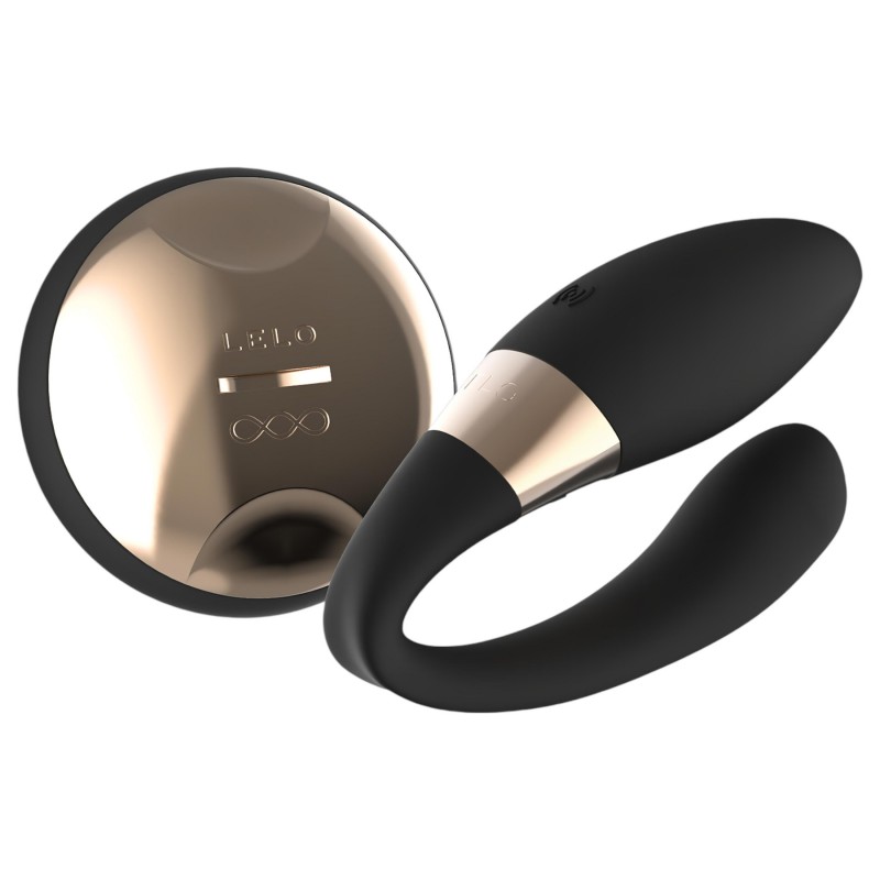 LELO Tiani Duo - akkus, szilikon párvibrátor (fekete) 169875 termék bemutató kép