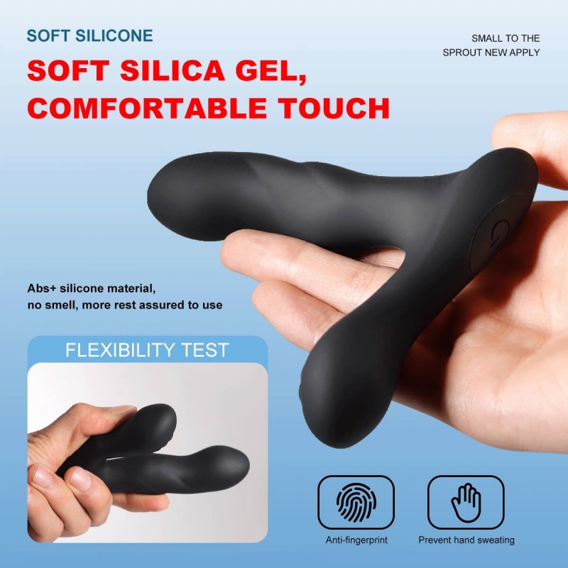 Leopard - 2 motoros prosztatavibrátor (fekete) 84736 termék bemutató kép