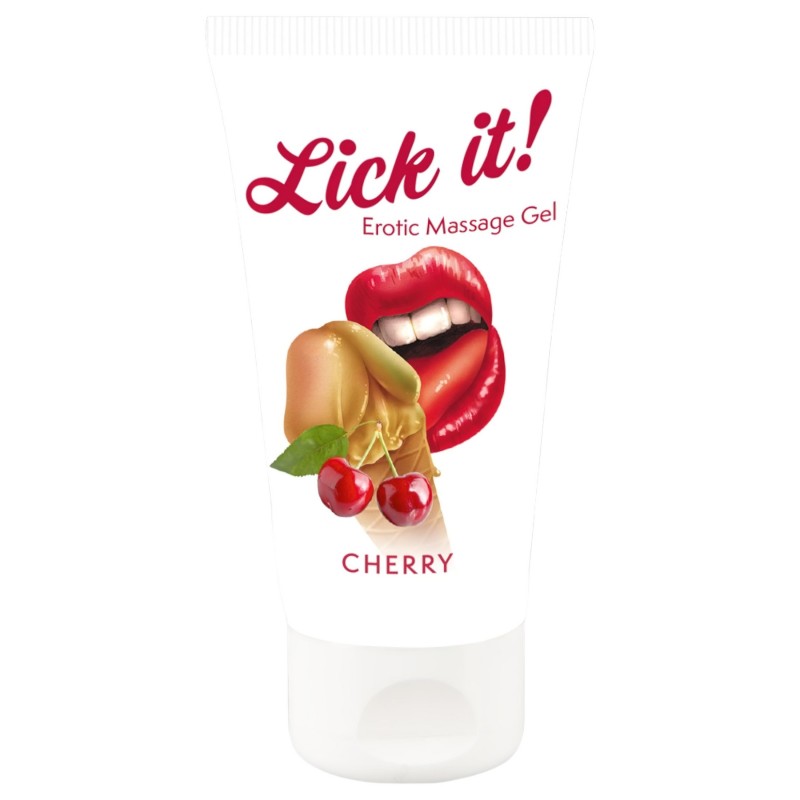 Lick it! - 2in1 ehető síkosító - cseresznye (50 ml) 129392 termék bemutató kép