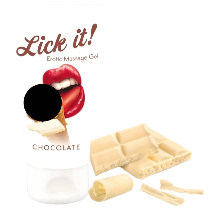 Lick it! - 2in1 ehető síkosító - fehércsoki (50 ml) 131546 termék bemutató kép