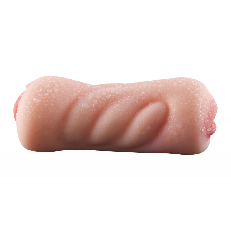 Lonely 2in1 - műpunci és műszáj maszturbátor (natúr) 68731 termék bemutató kép