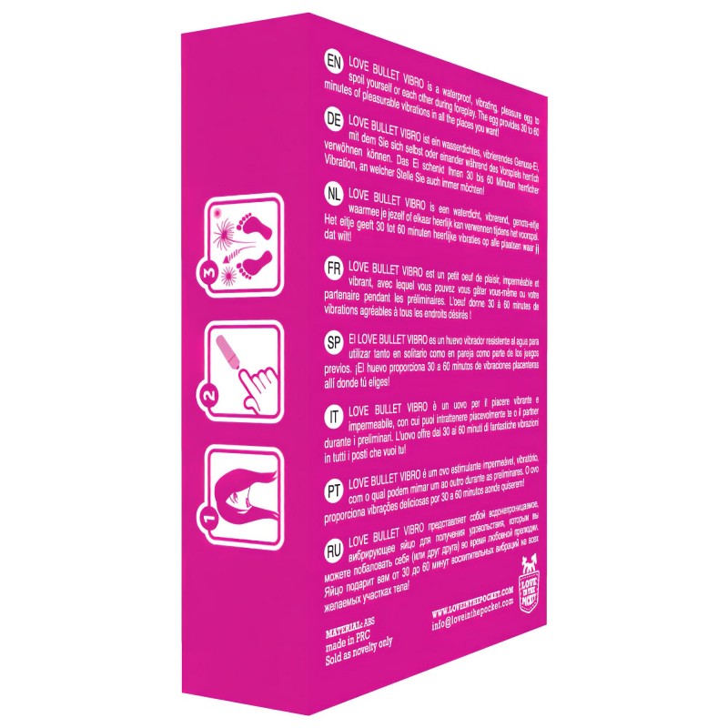 Love Bullet - vízálló mini vibrátor (pink) 114280 termék bemutató kép