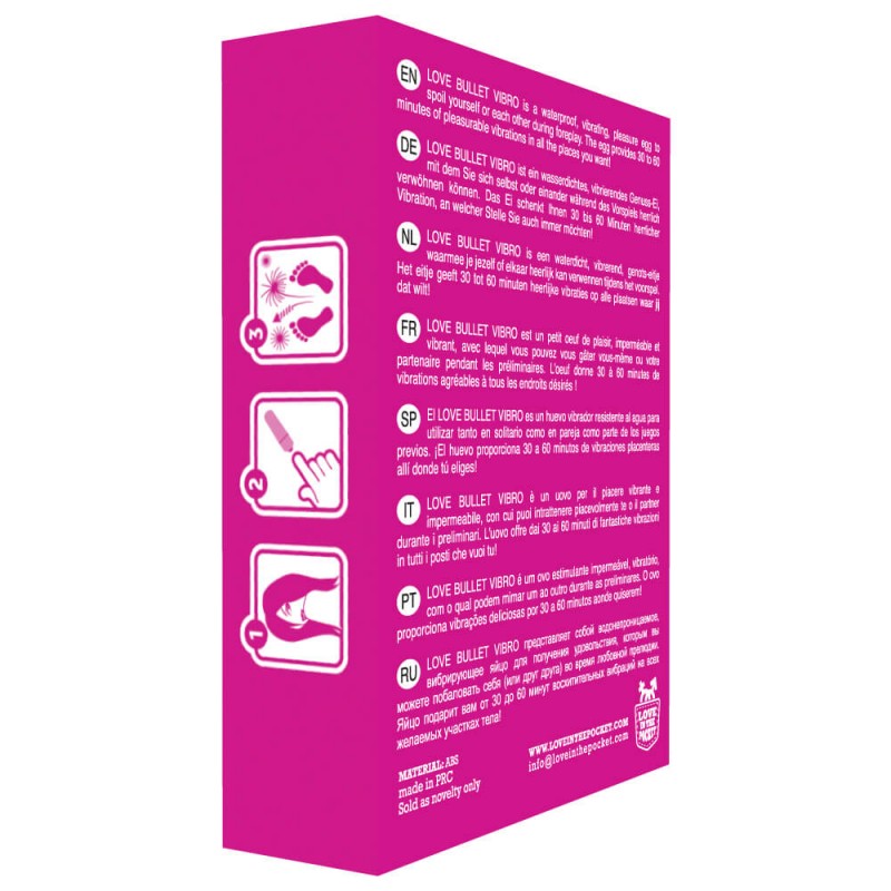 Love Bullet - vízálló mini vibrátor (pink) 10849 termék bemutató kép