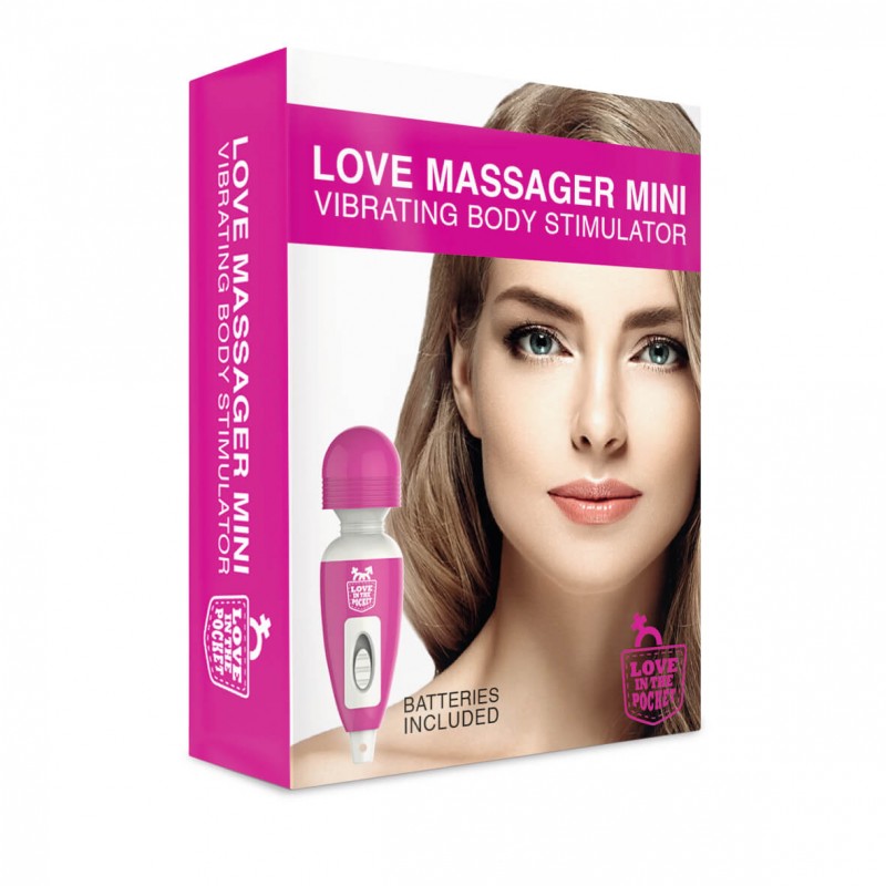 Love Wand - mini masszírozó vibrátor (pink) 13588 termék bemutató kép
