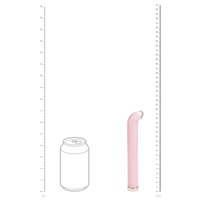 Loveline - G-pontos üveg vibrátor (rózsaszín) 149737 termék bemutató kép