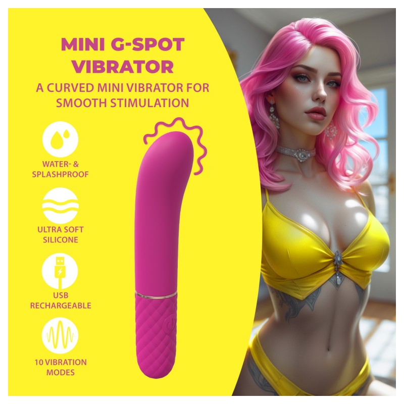 Loveline - mini G-pont vibrátor (rózsaszín) 149752 termék bemutató kép